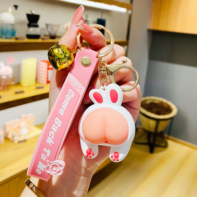 Wholesale Soft Rubber Decompression Figurine Keychain